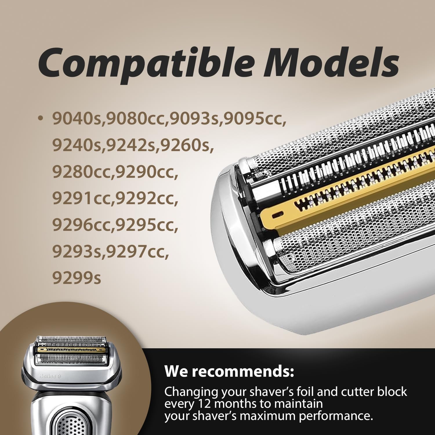 New 92S Replacement Foil Head  - Electric Shaver Rotary ulasan dan harga