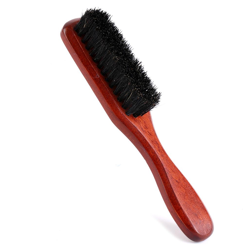 Beard Brush Wooden Long Handle - Mens Grooming Travel Kit ulasan dan harga