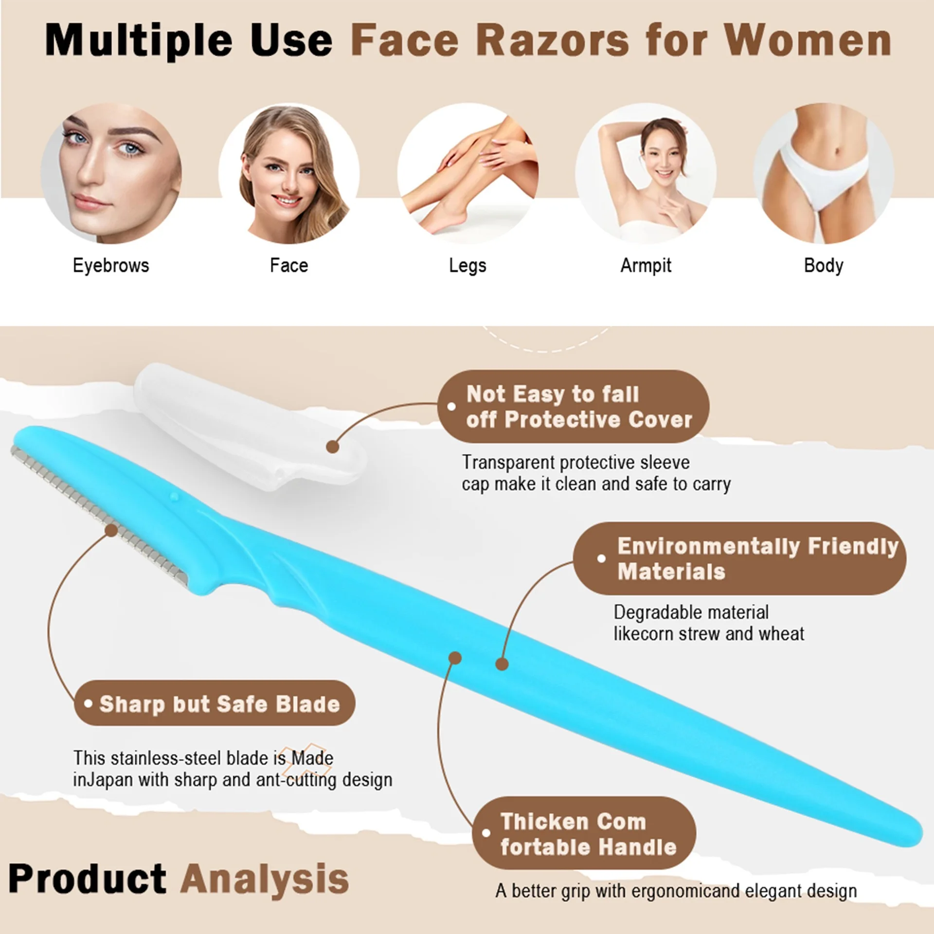 5/10/30/40pcsbrow Razor and Fa - Hair Clipper ulasan dan harga